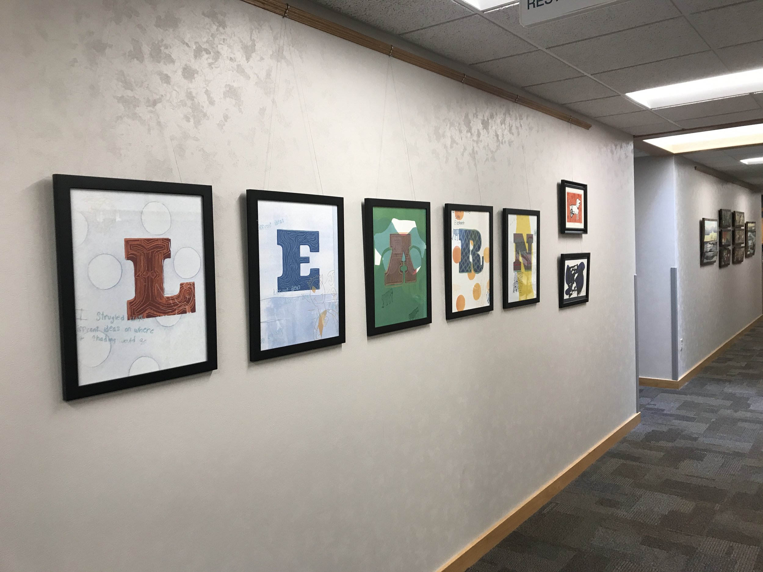 Student work on exhibit at Lakeshore Health Partners