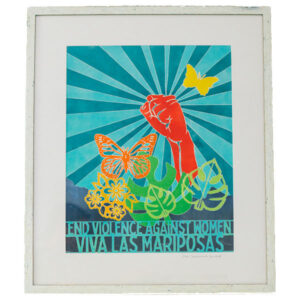 Big Read Poster Making Workshop Monoprint, Turquoise (2019)