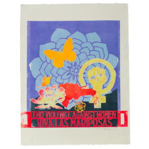 Big Read Poster Making Workshop Monoprint, Periwinkle (2019)