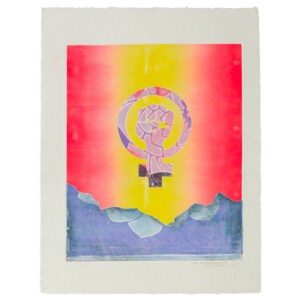 Big Read Poster Making Workshop Monoprint, Sunset (2019)