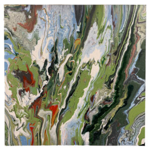 Acrylic Pour, Green (2019)