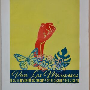 Big Read Poster Making Workshop Monoprint, Chartreuse (2019)