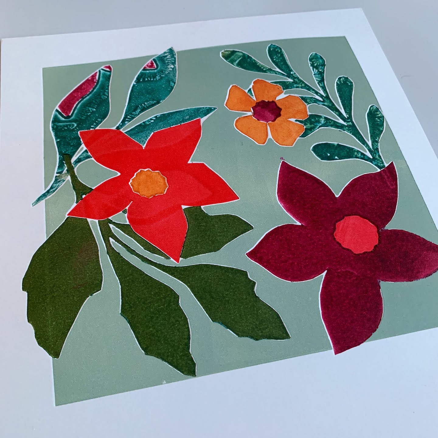Pochoir Monoprints